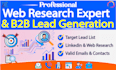 do b2b lead generation and web research