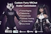 do quality 3d furry vtuber model with full body tracking, anime vrchat avatar
