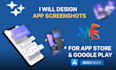design awesome play store and app store screenshots