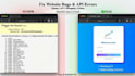 fix bugs, API errors, and issues in your website or web app