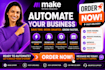fix make com, made com, setup make com automation, make automation, make expert