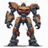 draw a mecha robot illustrations