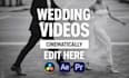 edit cinematic wedding video highlights and wedding films professionally
