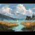 digitally paint fantasy landscape
