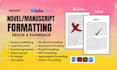 do fiction novel formatting for amazon kdp, edit ms word, google docs, poetry
