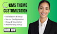 build ghost cms website setup ghost blog customize ghost theme ghost newsletter