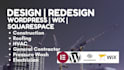 create construction website redesign contractor construction website design