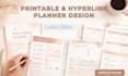 design canva printable planner etsy hyperlink digital planner calendar journal