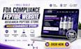build fda compliant peptide website research peptide store woocommerce peptide