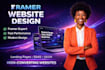 design framer website, framer landing page, framer expert