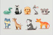 draw animals cartoon illustration