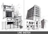 do architectural hand sketches and illustrations