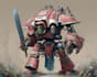 create detailed warhammer 40k oc character illustration
