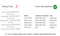 do fast and accurate data entry and clean up your messy data