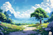 create professional landscape digital art
