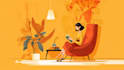 create modern flat design illustration