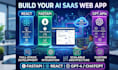 create ai saas web app using fastapi, react, and gpt apis