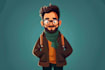 flat vector character illustration for anything
