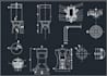 create 2d cad technical drawings and mechanical drafting