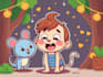draw a cute and funny cartoon illustration
