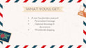 send you a personalized handwritten postcard from germany