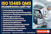prepare iso 13485 documentation for audit and certification