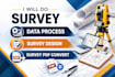 do survey data process, survey design, survey pdf convert