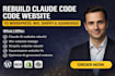 rebuild claude code, kimi website to wordpress, wix, shopify, or squarespace seo