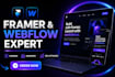 build framer website, webflow landing page, animation, figma to framer, seo