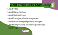 manually upload products, do product listing to shopify and woocommerce store