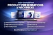 design high converting product presentation pitch deck powerpoint slides