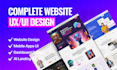 design a stunning website, homepage, hero section with modern UI