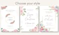 create elegant and personalized wedding invitations digital printable