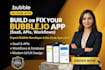 do bubble io website, build bubble app, bubble developer, bubble saas, bubble io