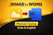 convert scanned PDF to word manually with hundredplus accuracy