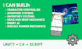 develop custom gameplay mechanics in unity
