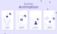 create smooth lottie animation for website UI and app