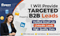 provide fresh and active leads as a lead expert