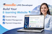 set up moodle lms, install moodle and create elearning courses setup