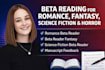 romance beta reader, fantasy beta reader, betaread fantasy, scifi horror novel