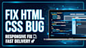 fix html css bugs and responsive issues