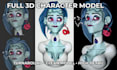 create a custom 3d character model from your 2d art or sketch