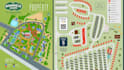do site rv park layout map, campground map, property site plan map illustrations