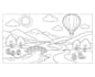 create printable landscape coloring pages and line art