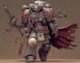 draw a illustrate grimdark warhammer 40k characters