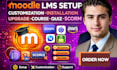 develop moodle, e learning website, create moodle courses, moodle installation