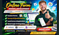 create jotform or google form, questionnaire typeform online form survey, quiz