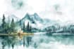 paint landscapes in watercolor