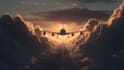 make airplane logo intro advertisement
