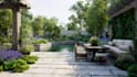 design backyard landscape, pool, patio, garden
